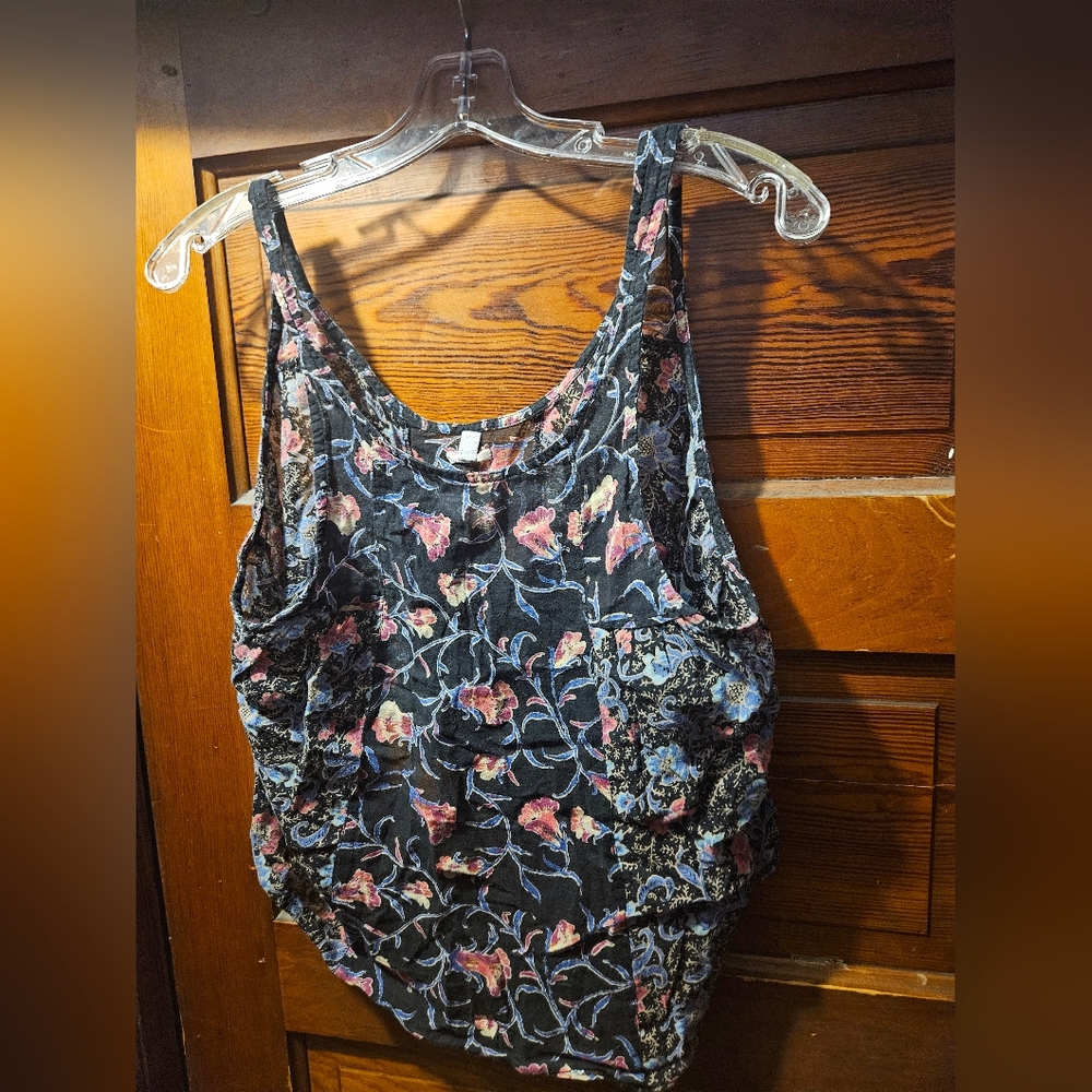 Urban Outfitters Ecote Sheer Cotton Boho Hippie Cropped Tank